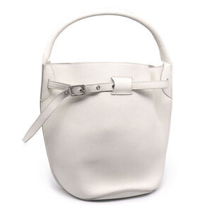 Celine Big Bucket Bag White Leather Handbag